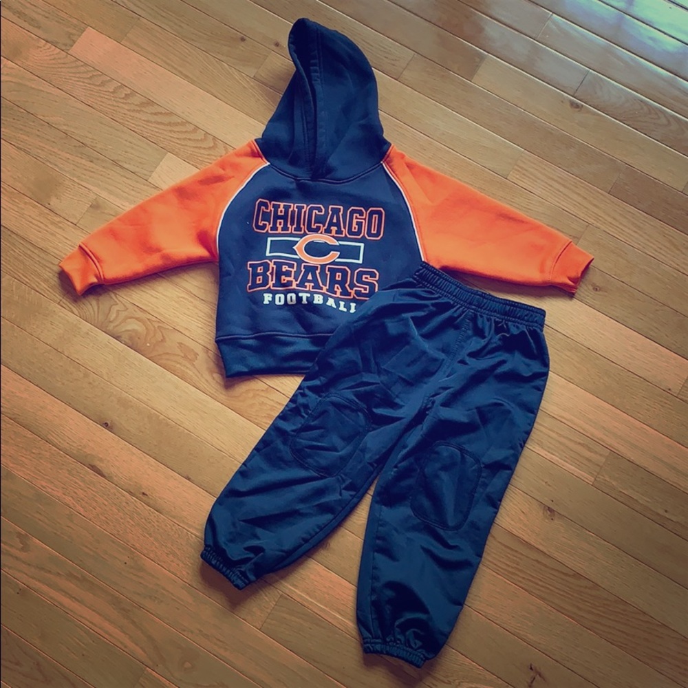Chicago bears hoodie set size 2t